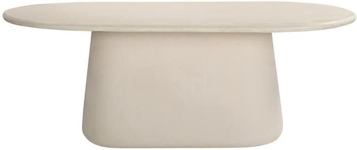 Giga Meubel Eettafel Ovaal Betonlook Beige 160cm Tafel Romy - Foto 2