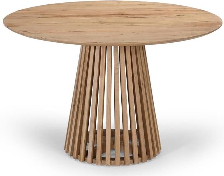 Giga Meubel Eettafel Rond Ø120cm Naturel Acaciahout 2-4 Personen Seppe - Foto 2