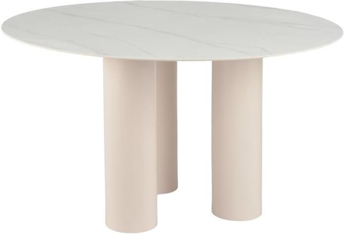Giga Meubel Eettafel Wout Rond Wit Keramiek 4 Personen 130x130x76cm - Foto 2