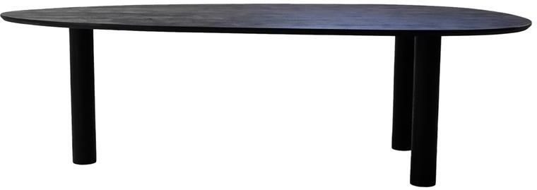 Giga Meubel Eettafel Hana Organisch 210cm Mangohout Zwart - Foto 2