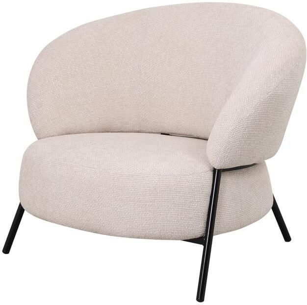 Giga Meubel Fauteuil Beige Stof|Textiel Japandi Stijl - Foto 2