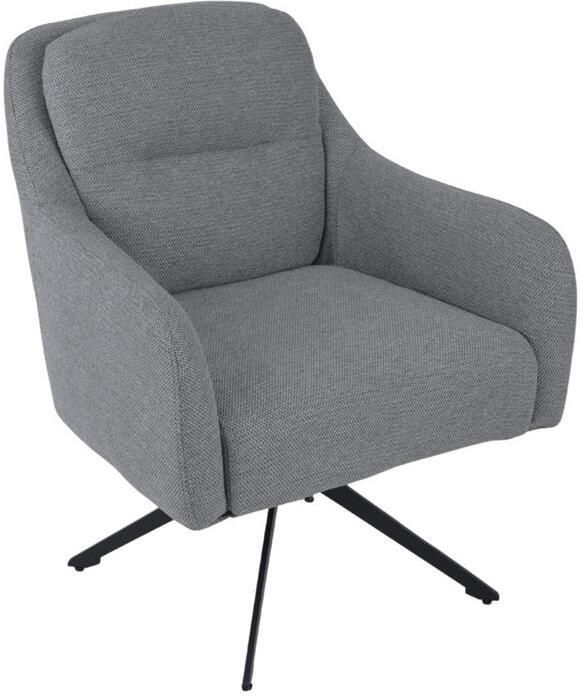 Giga Meubel Fauteuil Taupe Draaibaar Stof en Metaal Fauteuil Matthias - Foto 3