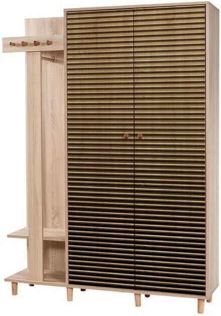 Arabic House Garderobemeubel Garmanto Melamine Sonoma Eiken 135cm - Foto 2