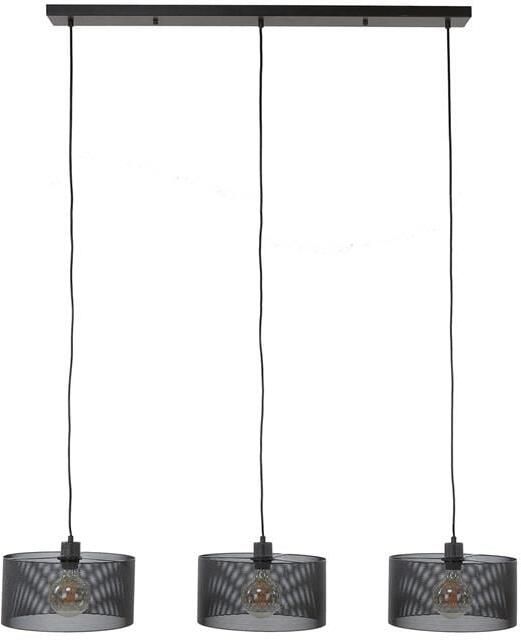 Giga Meubel Hanglamp 3L Mesh Rond Artic Zwart