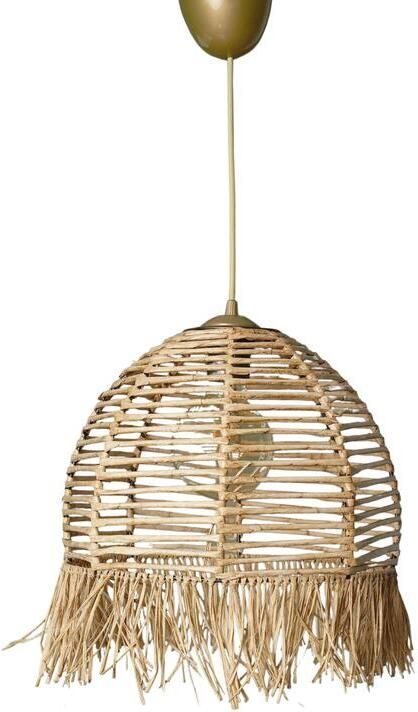 Giga Meubel Hanglamp Beige Hout 30x30x80cm Regner