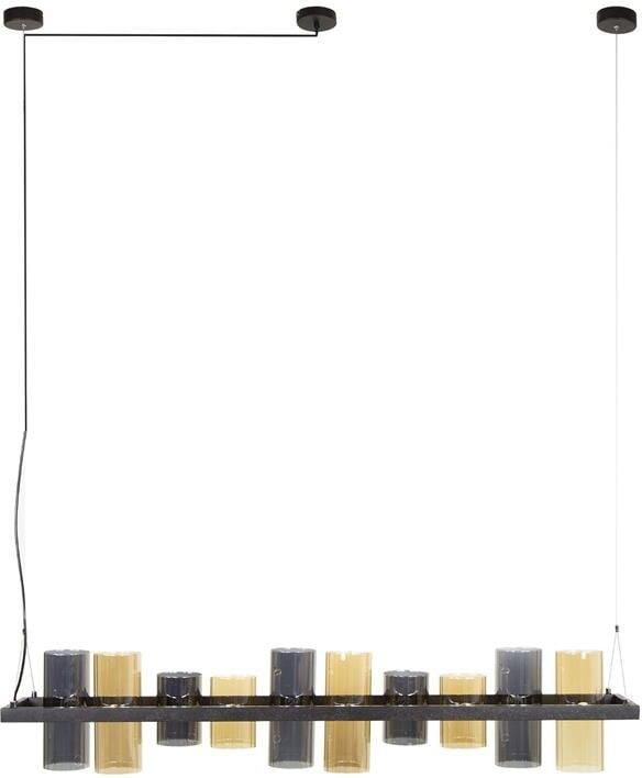 Giga Meubel Hanglamp Gemixt Glas 10-Lichts 130x20x150cm