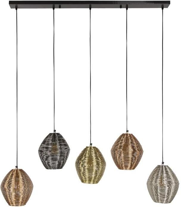 Giga Meubel Hanglamp Metaal 118x26x150cm 5 Lichts Web