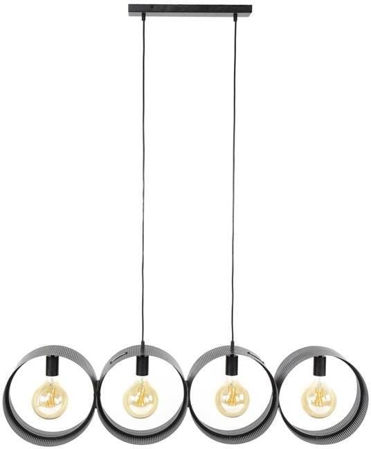 Giga Meubel Hanglamp Zwart Metaal 120x15x150cm 4-Lichts