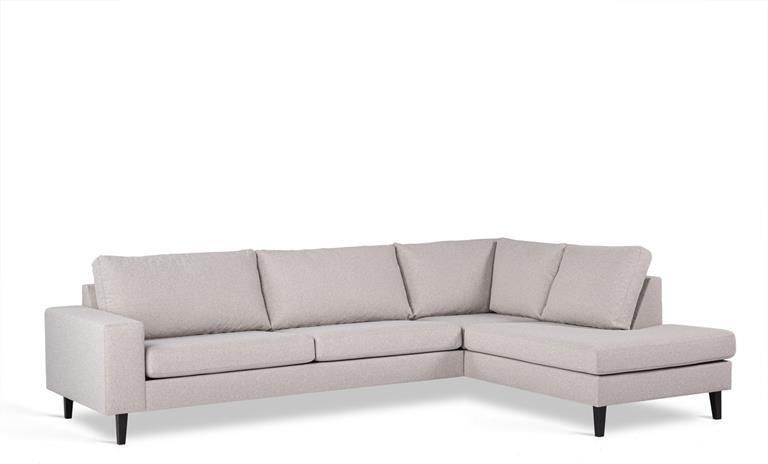 Giga Meubel Hoekbank Grijs Stof 3-Zits Rechts Cover - Foto 2