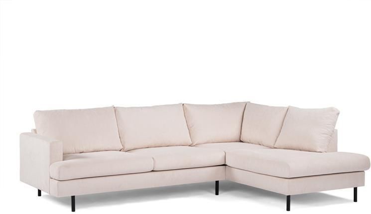 Giga Meubel Hoekbank Stof Beige Metaal 3-Zits Rechts Fjord - Foto 2