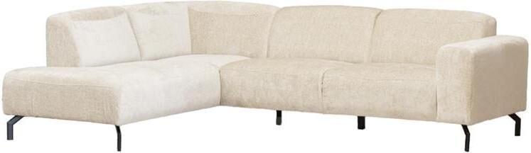 Giga Meubel Hoekbank Taupe 3 5-Zits Links 275x210x77cm Milan - Foto 2