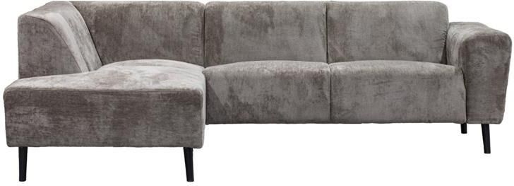 Giga Meubel Hoekbank Taupe 3-Zits Links 242x160x73cm Turin - Foto 2
