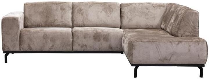 Giga Meubel Hoekbank Taupe 3-Zits Rechts 256x188x77cm Monza - Foto 2