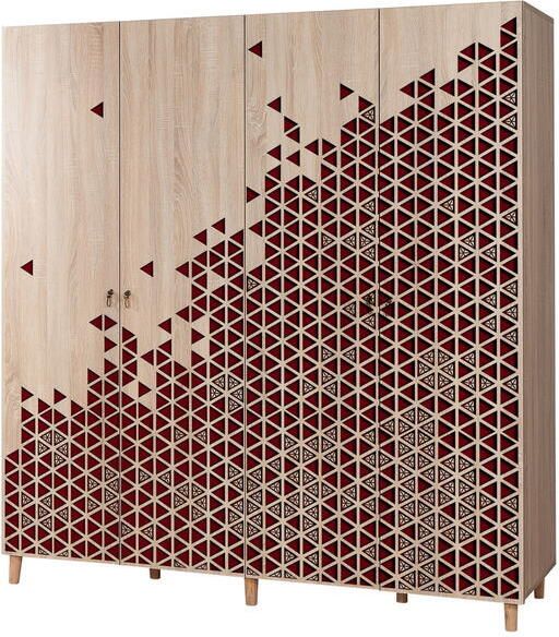 Arabic House Kledingkast Imaj Melamine Sonoma Eiken Donker - Foto 2