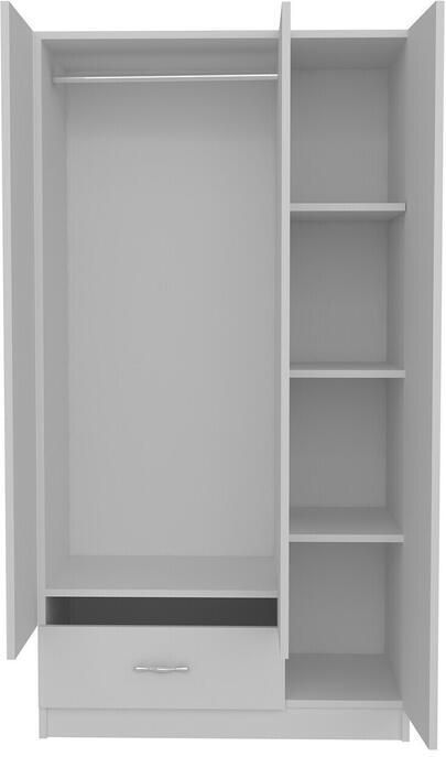 Giga Meubel Kledingkast Wit Hout 90x40x170cm Gabi - Foto 2