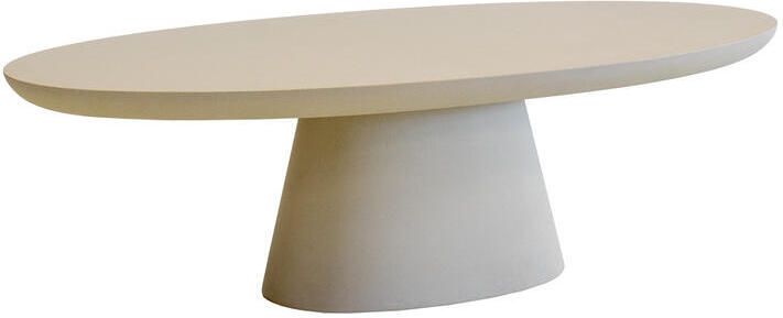 Giga Meubel Loungetafel Cleo Beige Ovaal 130cm Eco Composiet - Foto 2
