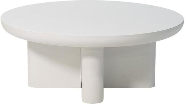 Giga Meubel Loungetafel Wit Rond Ø90cm Eco Composiet Miso - Foto 2