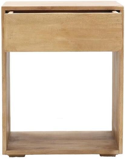 Giga Meubel Nachtkastje Mees Naturel Mangohout 45x38x57cm - Foto 3