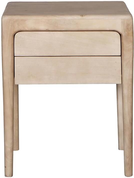 Giga Meubel Nachtkastje Naturel Mangohout 60cm 2 Lades Berend - Foto 2