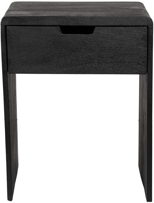 Giga Meubel Nachtkastje Zwart Mangohout 45x38x57cm Diane - Foto 2