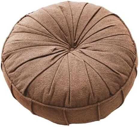 Giga Meubel Poef Bruin Teddy 60x60x20cm Vintage - Foto 2