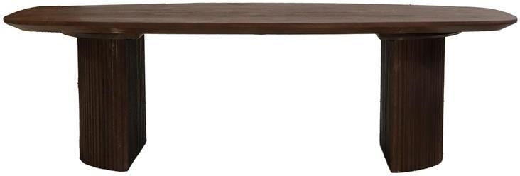 Giga Meubel Salontafel Donkerbruin Mangohout 130x70x38cm Feline - Foto 2