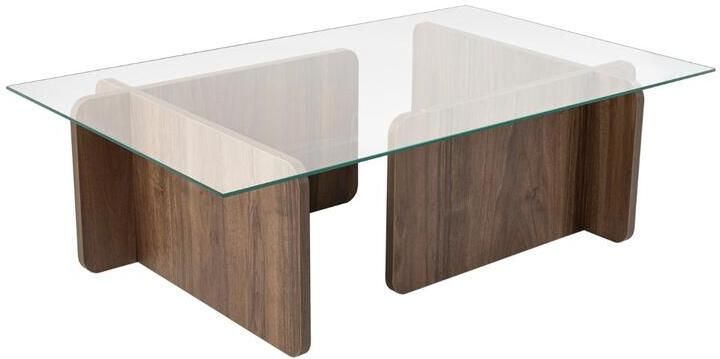 Vente-unique Asir Salontafel Nussbaum 105 x 65 x 30 cm - Foto 2