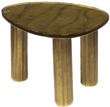 Giga Meubel Salontafel Goud Glas 51x37x35cm Eclipse - Foto 3