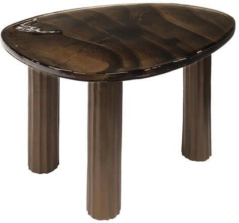 Giga Meubel Salontafel Koper Glas 62x45x40cm Eclipse - Foto 2