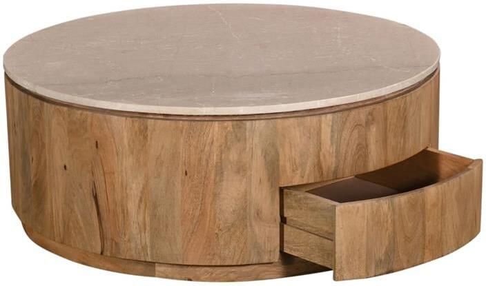 Giga Meubel Salontafel Elan met Lades Marmer Naturel - Foto 2