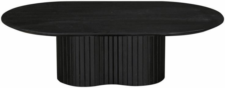 Giga Meubel Salontafel Ava 120x70x35cm Zwart Donkerbruin - Foto 2