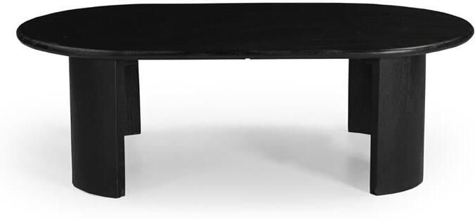 Giga Meubel Salontafel Ovaal 120cm Zwart Mangohout Maikel - Foto 3