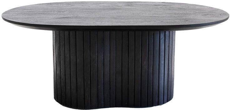 Giga Meubel Salontafel Ava 90x60x35cm Zwart Donkerbruin - Foto 3