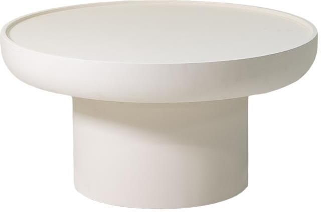 Giga Meubel Salontafel Rond 80cm Beige Beton Ciré Japandi Joyce - Foto 2