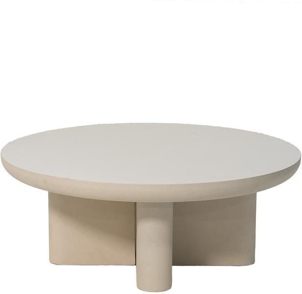 Giga Meubel Loungetafel Miso Beige Rond Ø90cm Eco Composiet - Foto 3