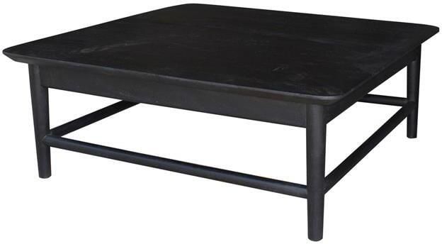 Giga Meubel Salontafel Lana Vierkant Zwart Mangohout 100x100x45cm - Foto 2