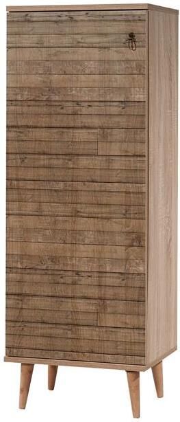 Giga Meubel Schoenenkast Eiken Hout 50x38x135cm Filinta - Foto 2