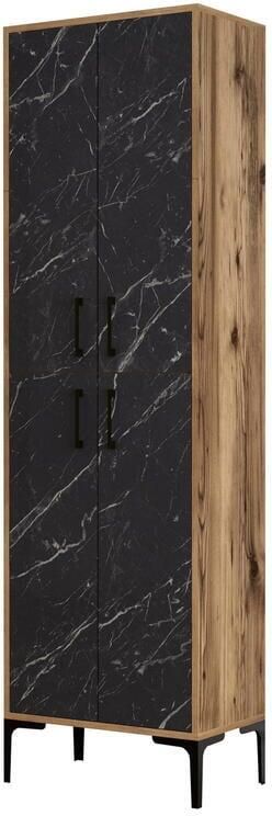 Arabic House Schoenenkast Berlin Melamine Walnoot Zwart Marmerlook - Foto 2