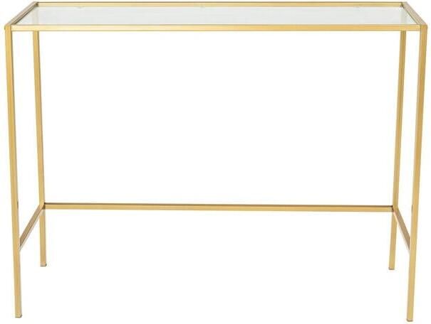 Giga Meubel Sidetable Goud Metaal 100x30x80cm Canvas