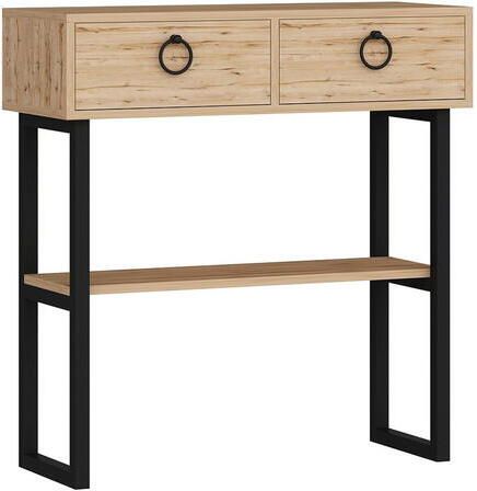 Giga Meubel Sidetable Naturel Hout 90x35 3x90cm Valeri - Foto 2