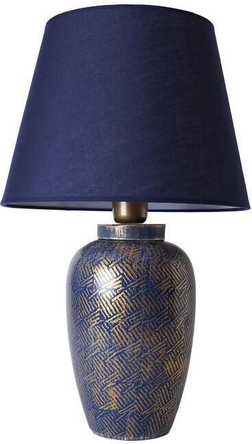 Giga Meubel Tafellamp Blauw Keramiek 32x32x53cm Sungur