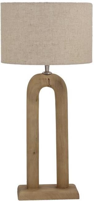 Giga Meubel Tafellamp Naturel 80cm Mangohout Micky
