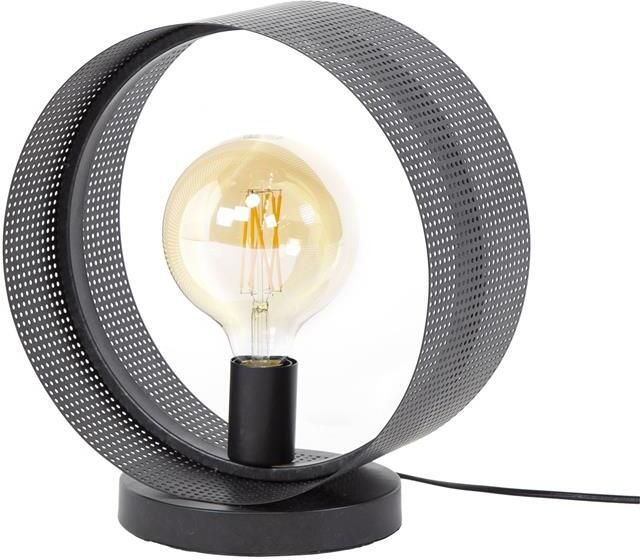 Giga Meubel Tafellamp Zwart Metaal 30x20x33cm 1-Lichts Ring