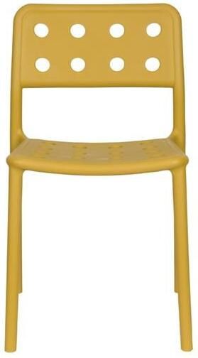 Giga Meubel Tuinstoel Geel 53x46x80cm Serra Set van 4