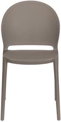 Giga Meubel Tuinstoel Kunstof Grijs Zitdiepte 43cm 52x45x82cm