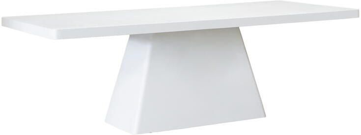 Giga Meubel Tuintafel Rechthoek 200cm Wit Eco Composiet Avia