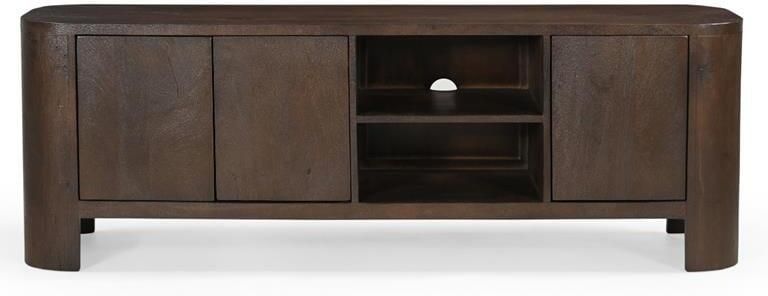 Giga Meubel Tv-Meubel Bruin Mangohout 3-Deuren 160x40x55cm Mitchel - Foto 2