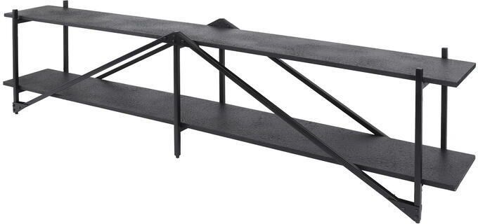 Giga Meubel Tv-Meubel Piega Zwart 220x35x51cm