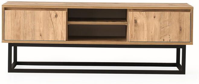 Emob TV Meubel Tv-meubel Abigail met 1 open legplank 180cm Bruin - Foto 2