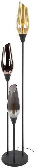 Giga Meubel Vloerlamp Glas 3-Lichts 35x35x168cm Cocoon Mix